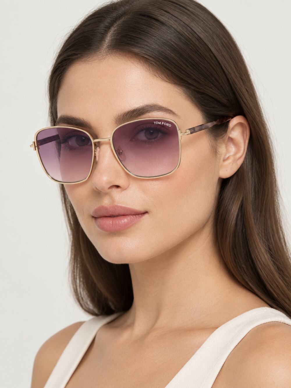 NEW Tom Ford FT1029 28Z Shiny Rose Gold Sunglasses Authentic